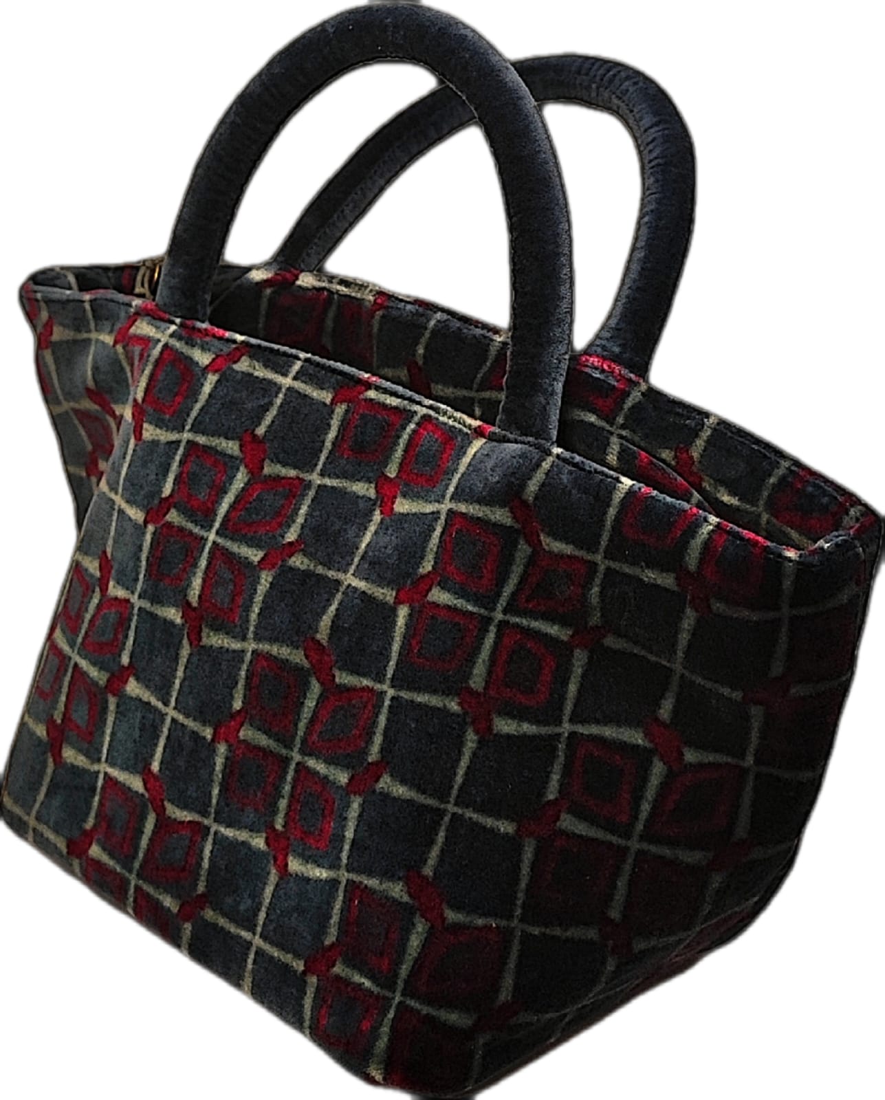 Borsa in velluto di cotone