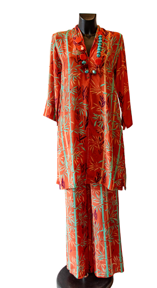 Tunica e Pantalone marrone - arancio
