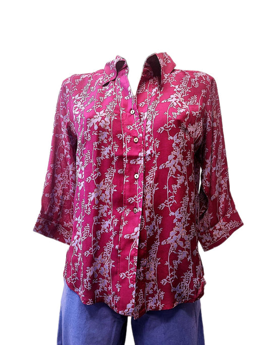 Camicia in cotone e modal