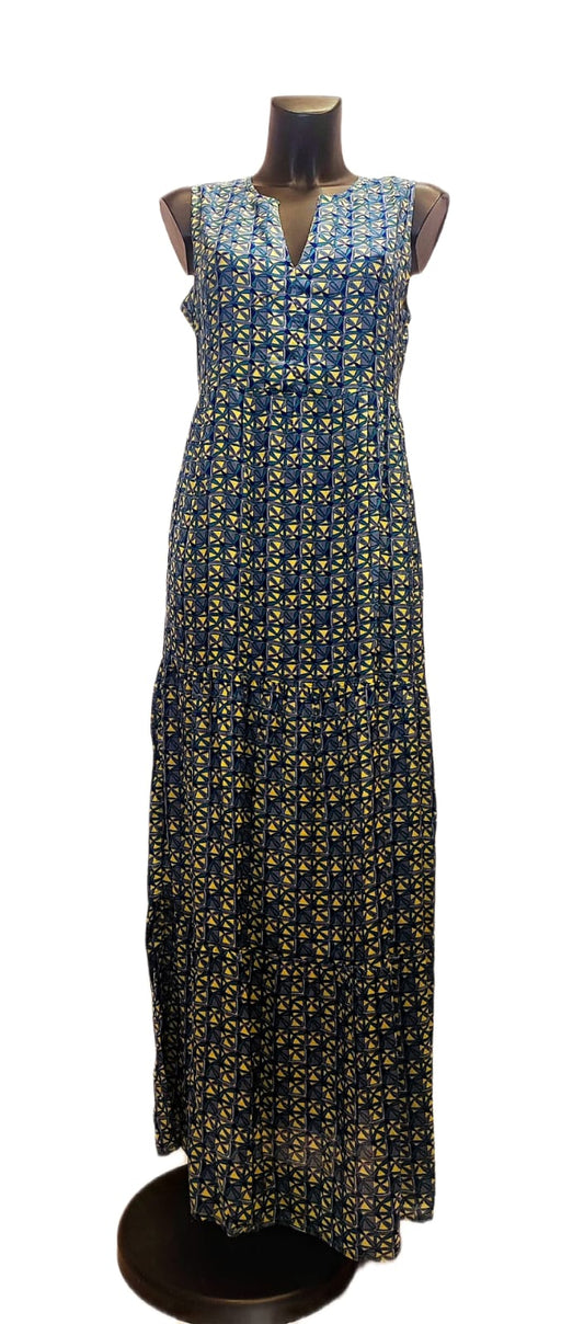 Abito lungo in cotone e modal