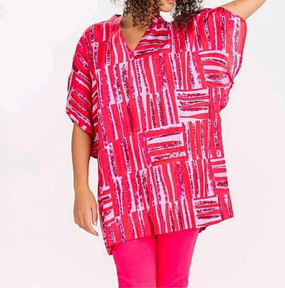 Blusa in petali di rosa
