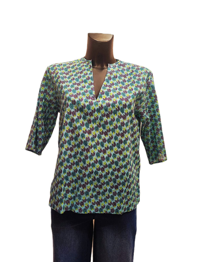 Blusa a manica tre quarti
