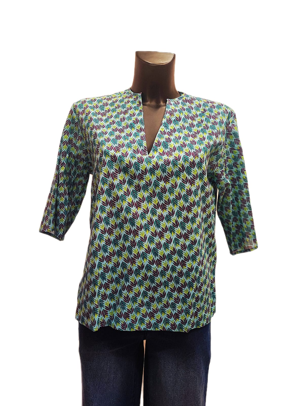 Blusa a manica tre quarti