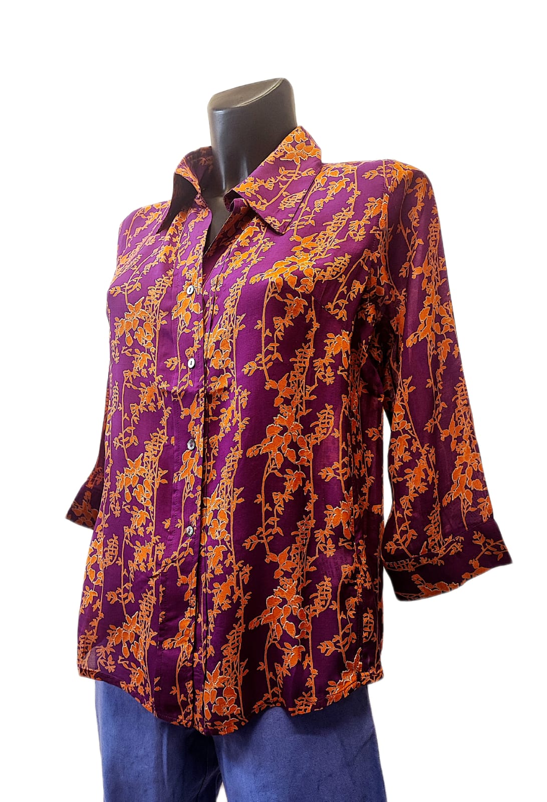 Camicia in cotone e modal