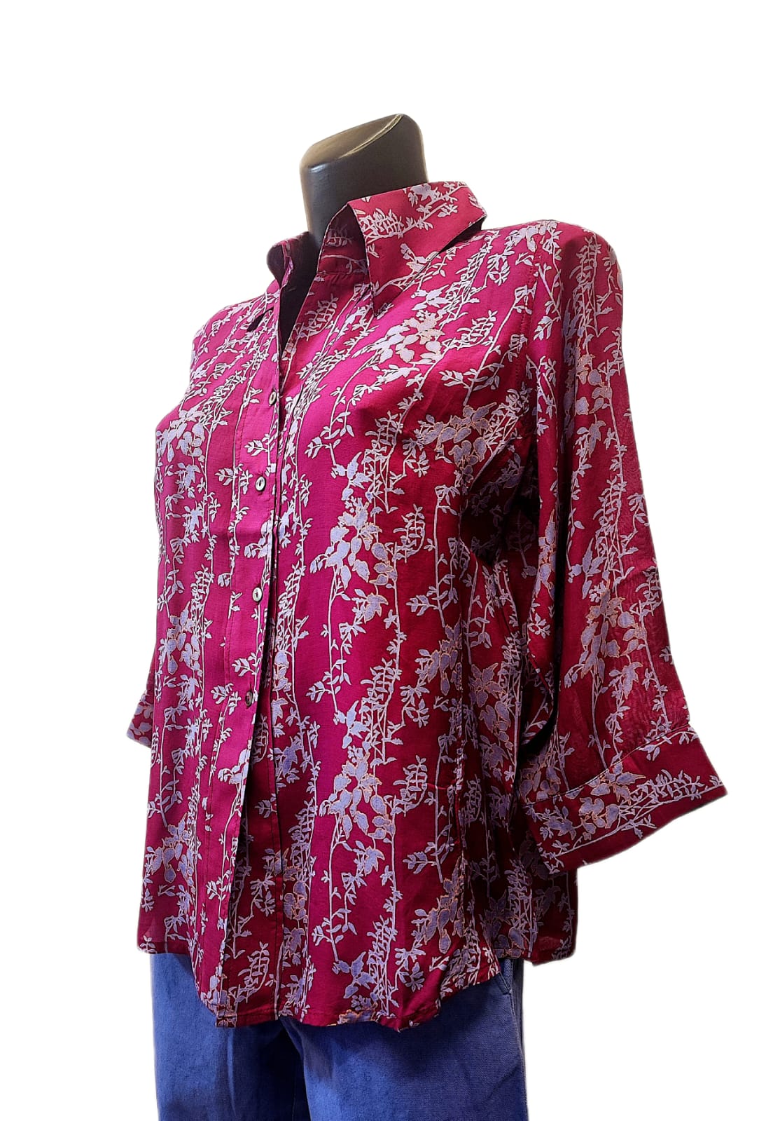 Camicia in cotone e modal