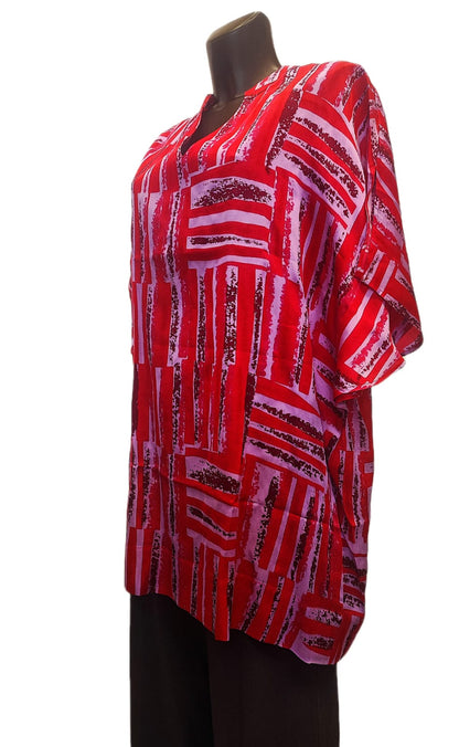 Blusa in petali di rosa