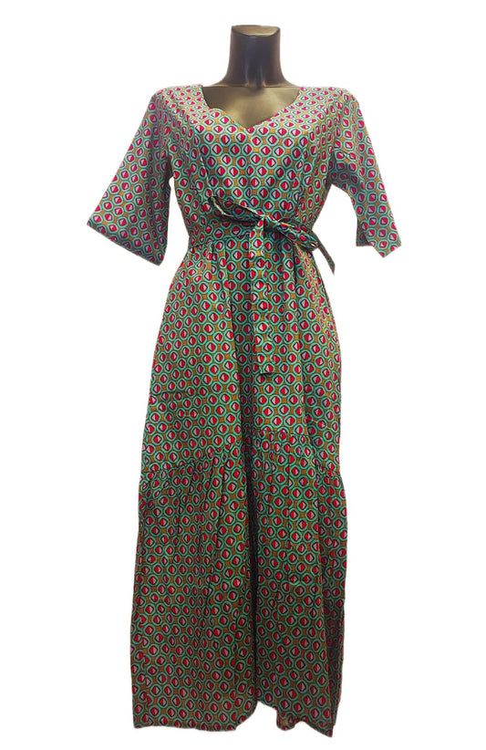 Abito lungo in cotone