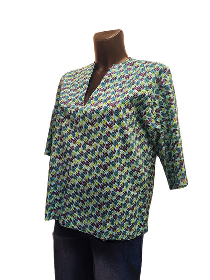 Blusa a manica tre quarti